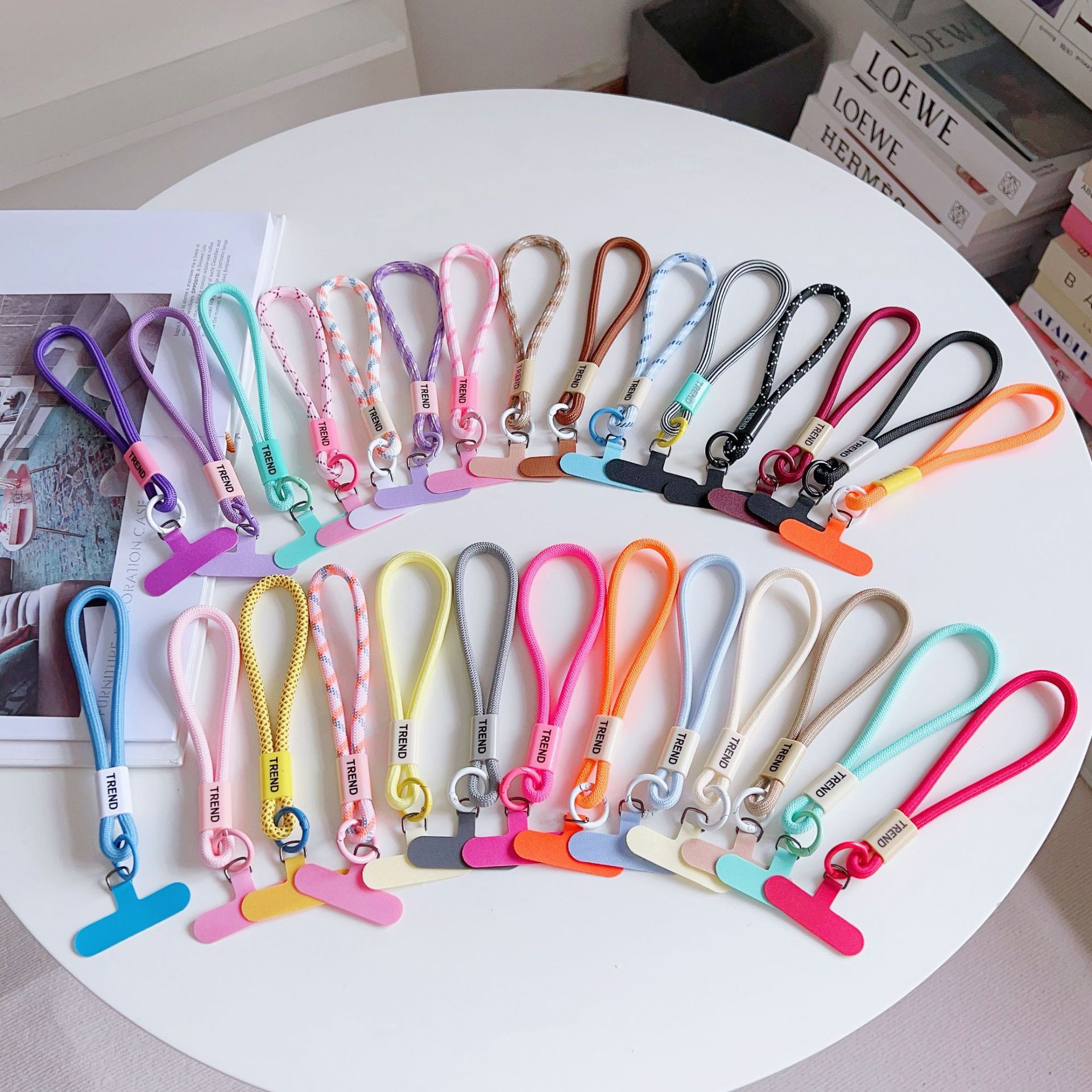 Phone Accessories Keychain - Adjustable Phone Wrist Strap Chain Fashion