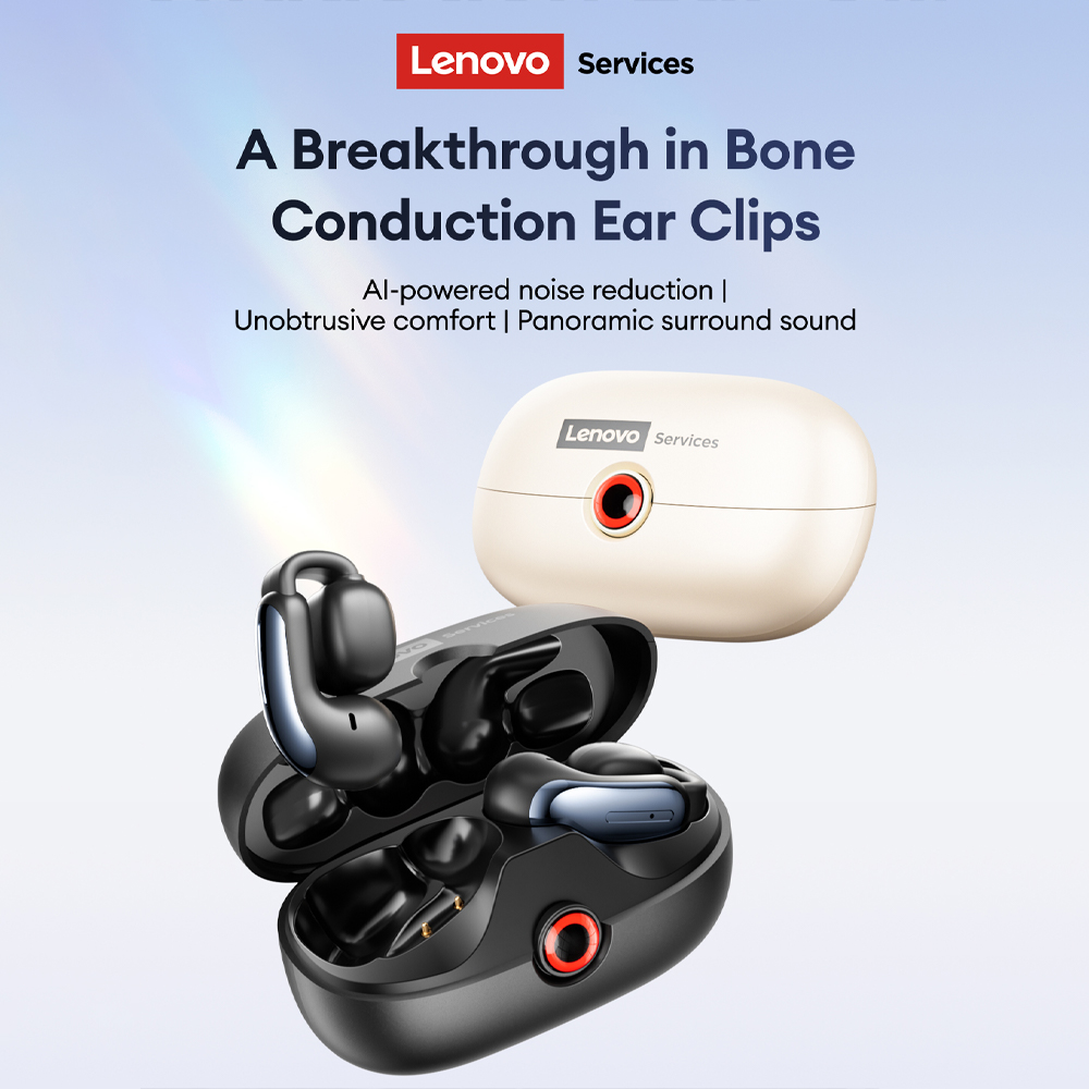 Bluetooth Earphone Tws - Lenovo LES-108 Bone Conduction TWS Ear