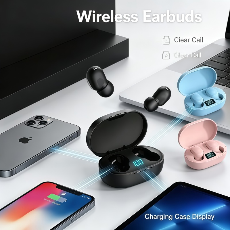 Bluetooth Earphone Tws - 2026 New TWS E6S Fone Bluetooth