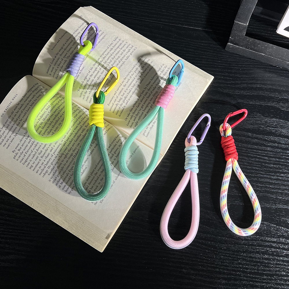 Phone Accessories Keychain - Mesh Landyard Fluorescent Pendant Mobile Phone