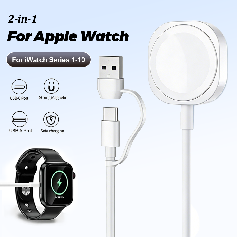 Fast Charging Cable - 2 in 1 Magnetic Wireless USB
