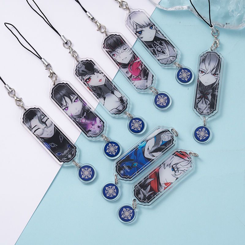 Phone Accessories Keychain - 8pcs Anime Keychain Genshin Impact Fatui