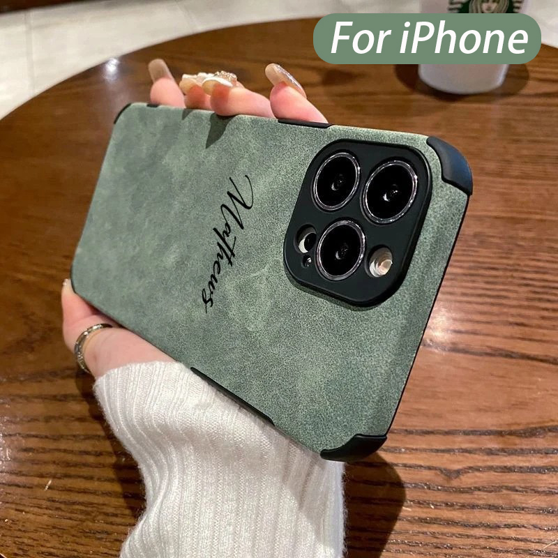 Phone Accessories Names - Personalized Luxury Leather Lambskin Case For