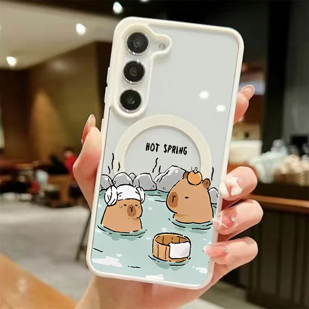 Phone Accessories Samsung - Color Transparent Magnetic Phone Case For
