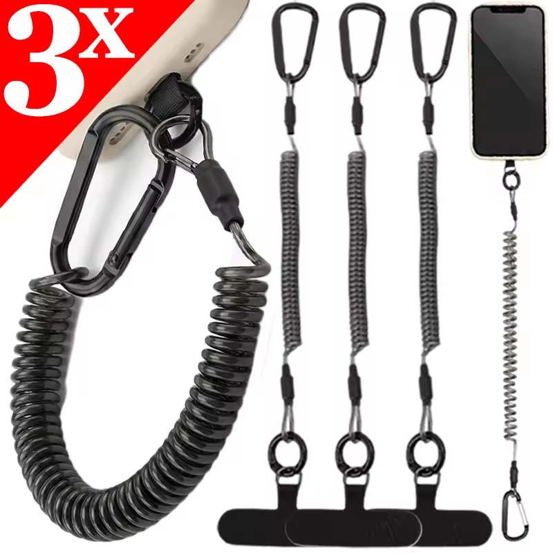 Phone Accessories Keychain - Anti Lost Flexible Phone Ropes Spring