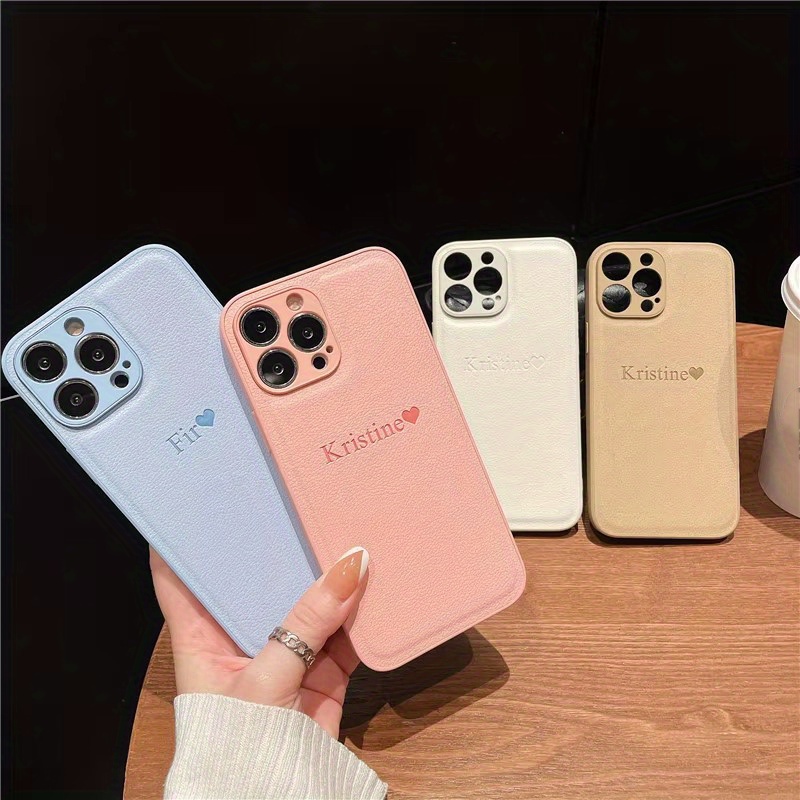 Phone Accessories Names - Personalize Customize DIY Initial Name Leather