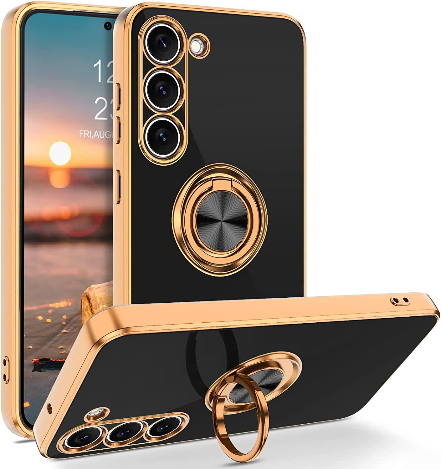 Quirky Phone Accessories - Luxury Plating Magnetic 360°Ring Holder Phone