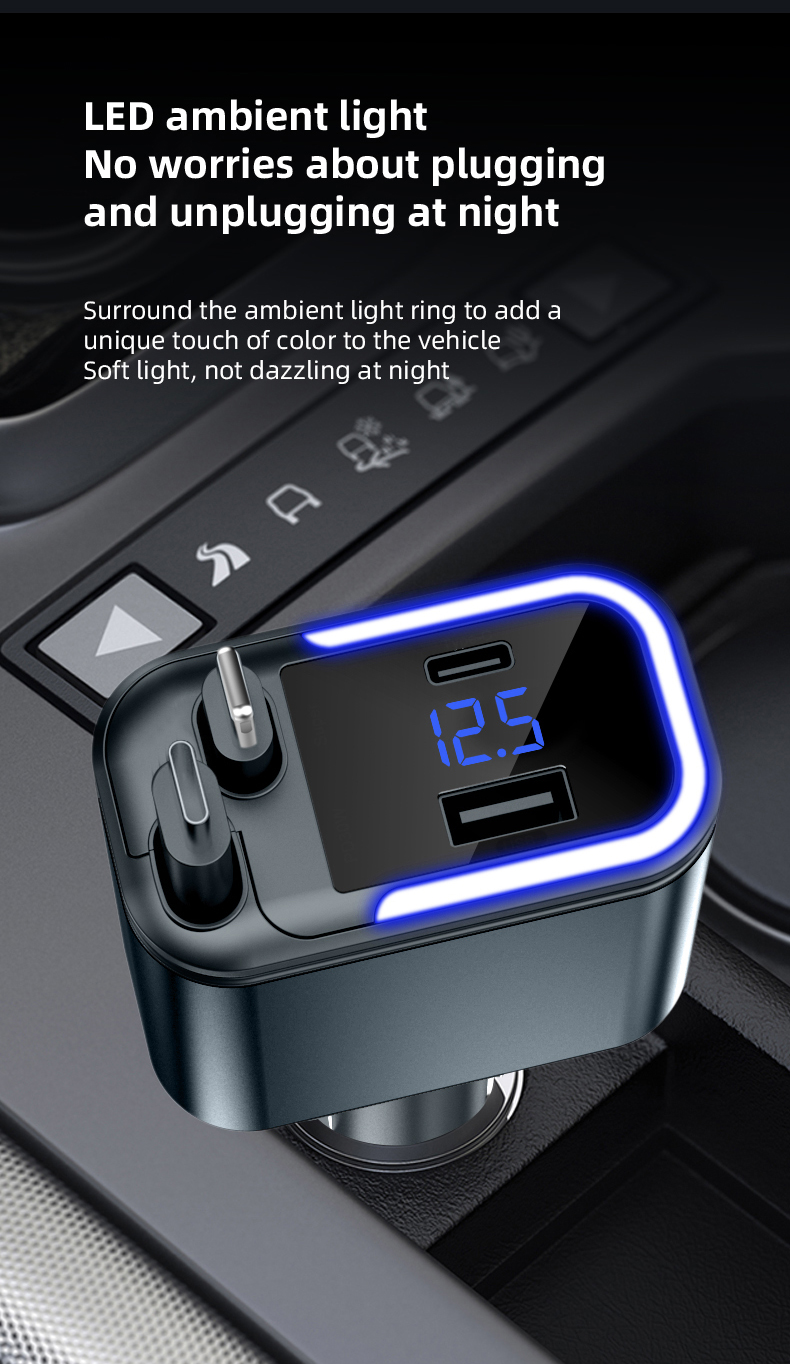 Car Charger Adaptor 120W Fast  - Fast Charging Cable ulasan dan harga