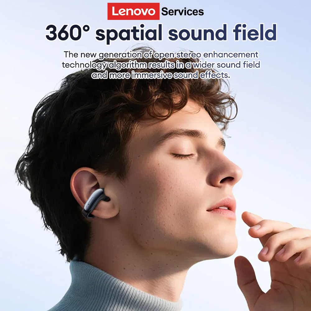 Lenovo LES-108 Bone Conduction - Bluetooth Earphone Tws ulasan dan harga