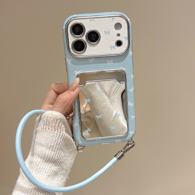 Cute Bow Mirror Card Holder Ph - Quirky Phone Accessories ulasan dan harga