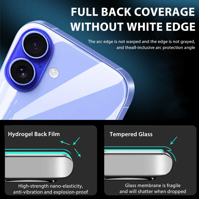 4-1Pcs Back Hydrogel Film For  - Phone Accessories Unique ulasan dan harga