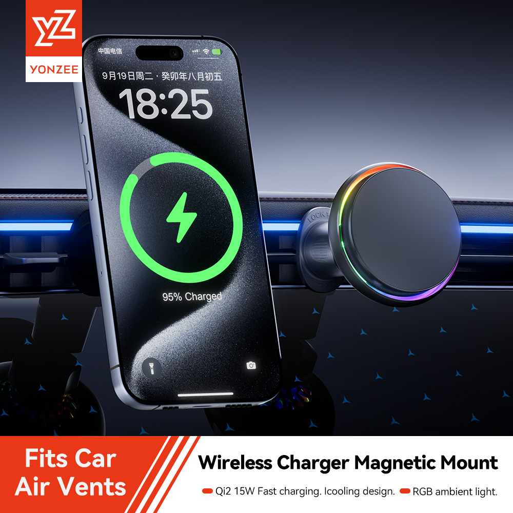 YZ RGB Magnetic Wireless Charg - Qi2 Phone Accessories ulasan dan harga