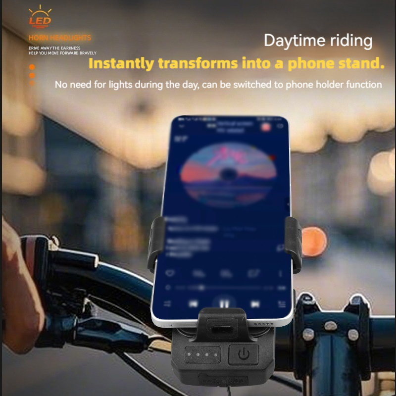 Bicycle Front Light with Horn  - Phone Zone Accessories & Repair Photos ulasan dan harga
