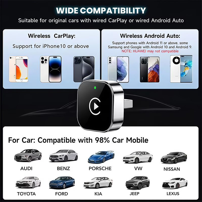 2-in-1 Wireless CarPlay Adapte - Phone Accessories Unique ulasan dan harga