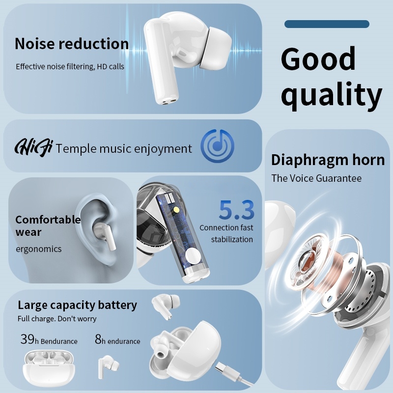New wireless Bluetooth headset - Bluetooth Earphone Tws ulasan dan harga