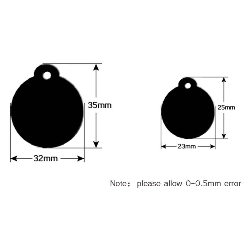 100 pcs Aluminum Cat ID Tag Ro - Phone Accessories Names ulasan dan harga