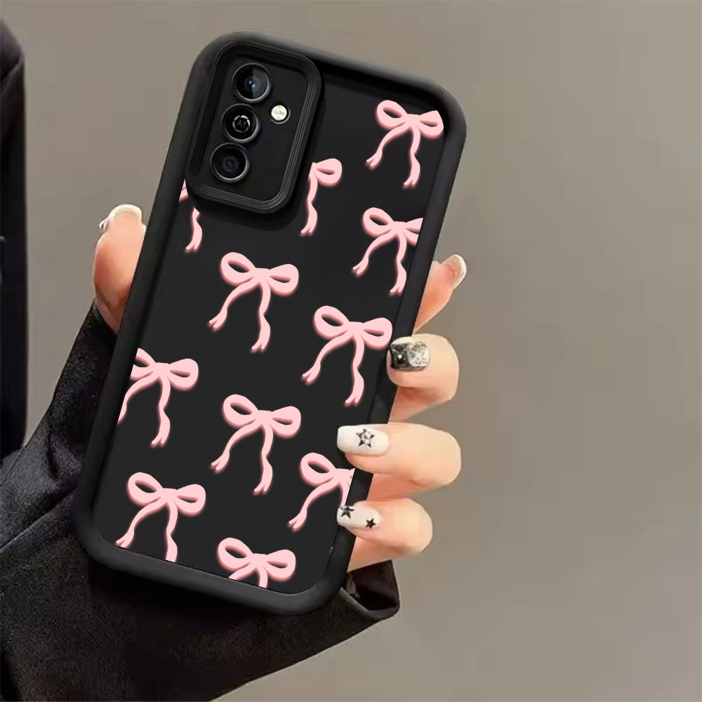 Pink Bow Print Soft TPU Phone  - Phone Accessories Samsung ulasan dan harga