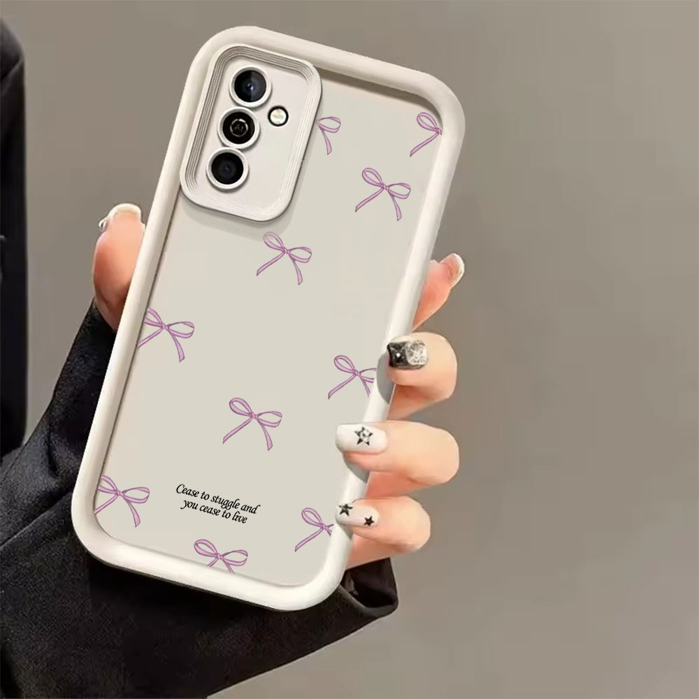 Pink Bow Print Soft TPU Phone  - Phone Accessories Samsung ulasan dan harga