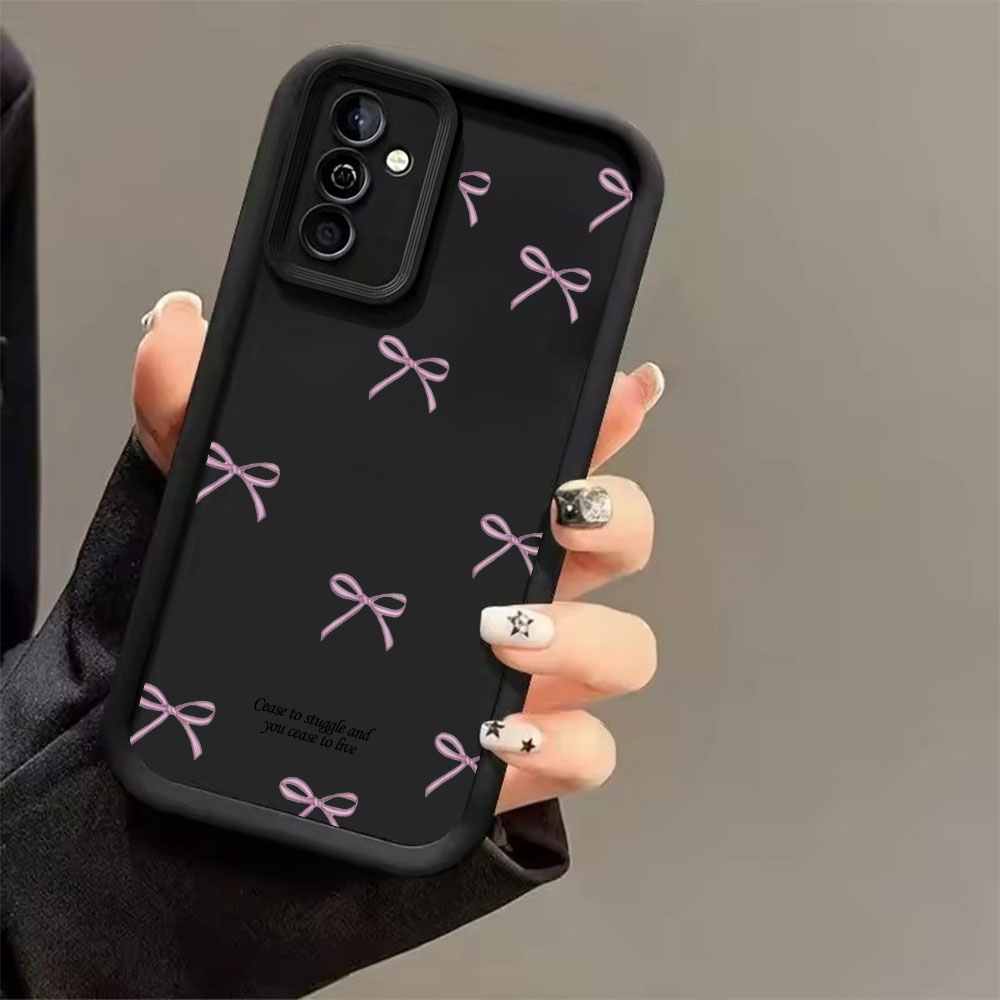 Pink Bow Print Soft TPU Phone  - Phone Accessories Samsung ulasan dan harga