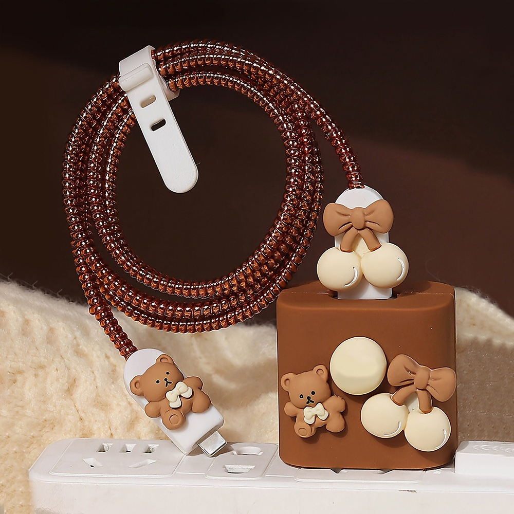 Cute Bear Charger Protector Ca - Phone Accessories Unique ulasan dan harga