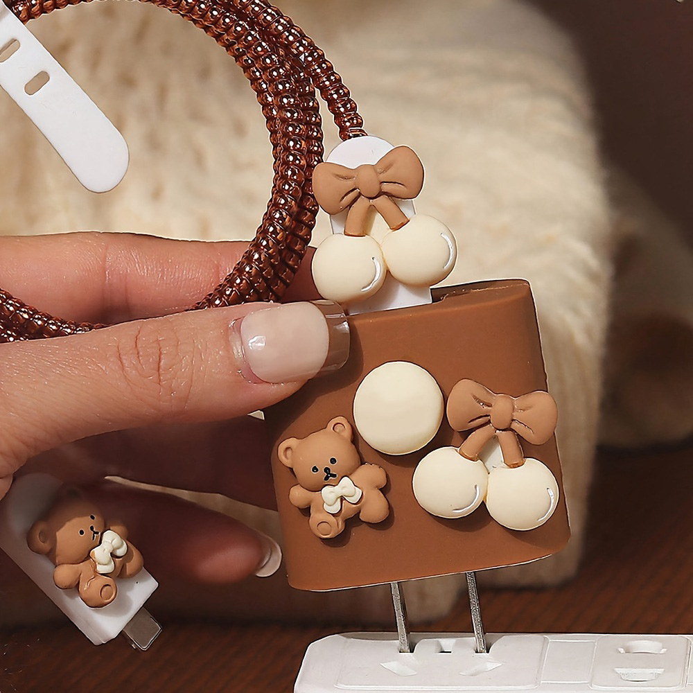 Cute Bear Charger Protector Ca - Phone Accessories Unique ulasan dan harga