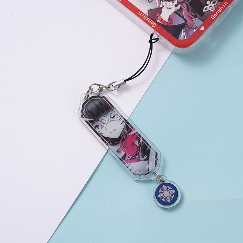 8pcs Anime Keychain Genshin Im - Phone Accessories Keychain ulasan dan harga