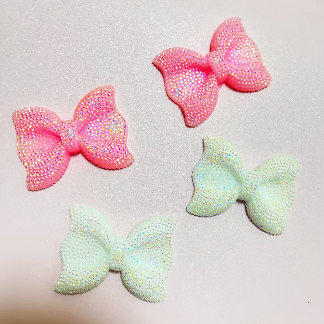 1Pcs Y2K Kawaii Bling Pink Bow - Phone Accessories Logo Design ulasan dan harga