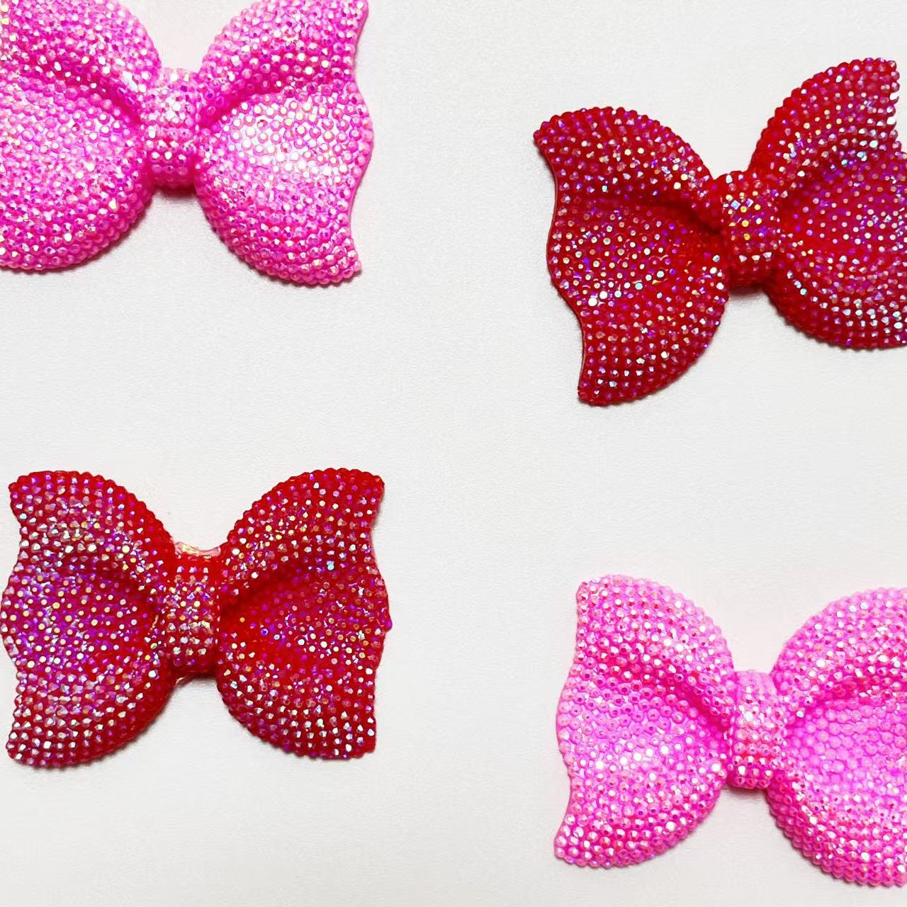1Pcs Y2K Kawaii Bling Pink Bow - Phone Accessories Logo Design ulasan dan harga