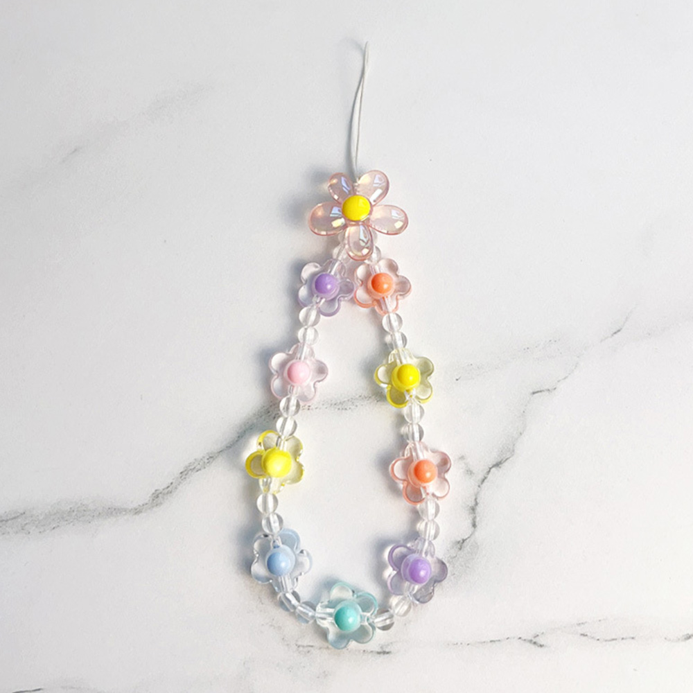 Colorful Sun Flower Beads Mobi - Phone Accessories Keychain ulasan dan harga