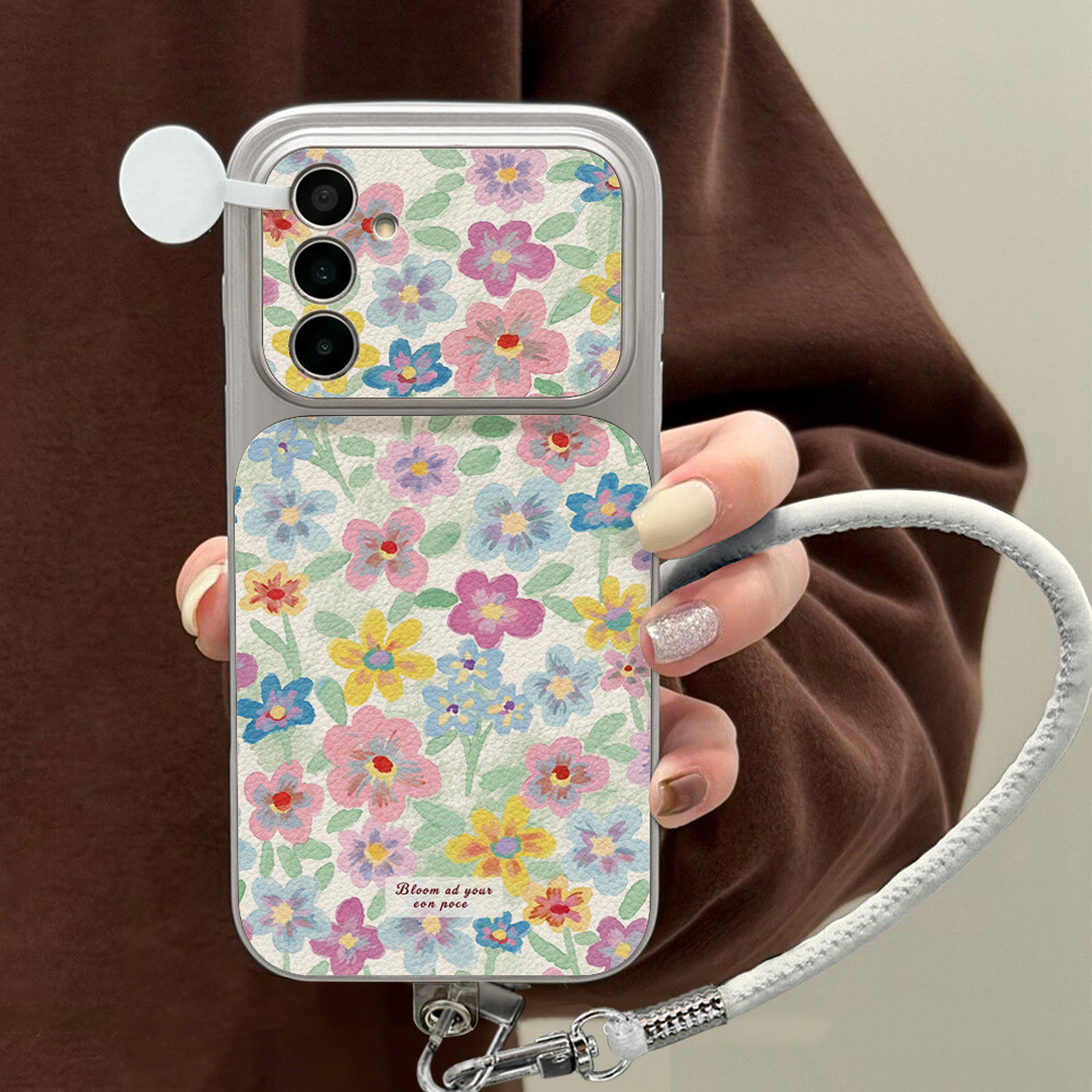 Colorful Floral Leather Phone  - Phone Accessories Samsung ulasan dan harga