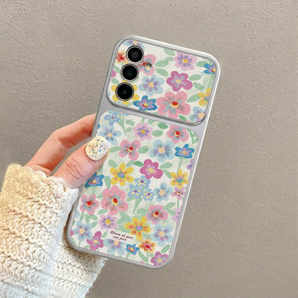 Colorful Floral Leather Phone  - Phone Accessories Samsung ulasan dan harga