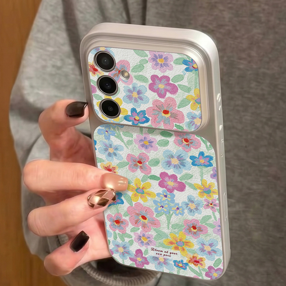 Colorful Floral Leather Phone  - Phone Accessories Samsung ulasan dan harga