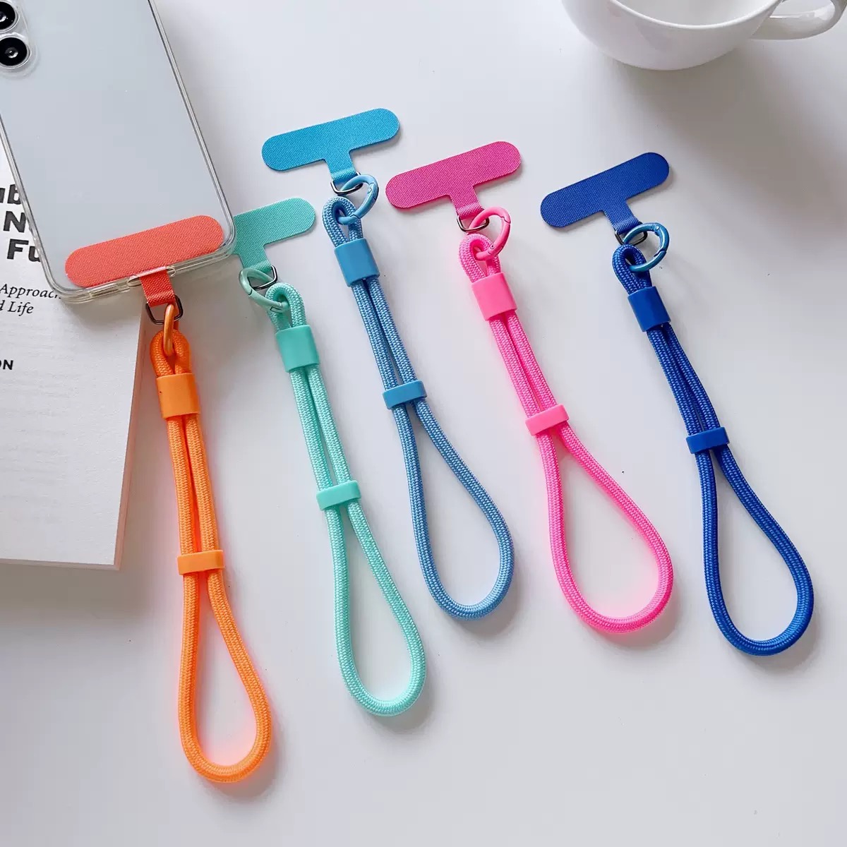 Fashion Candy Color Mobile Pho - Phone Accessories Keychain ulasan dan harga