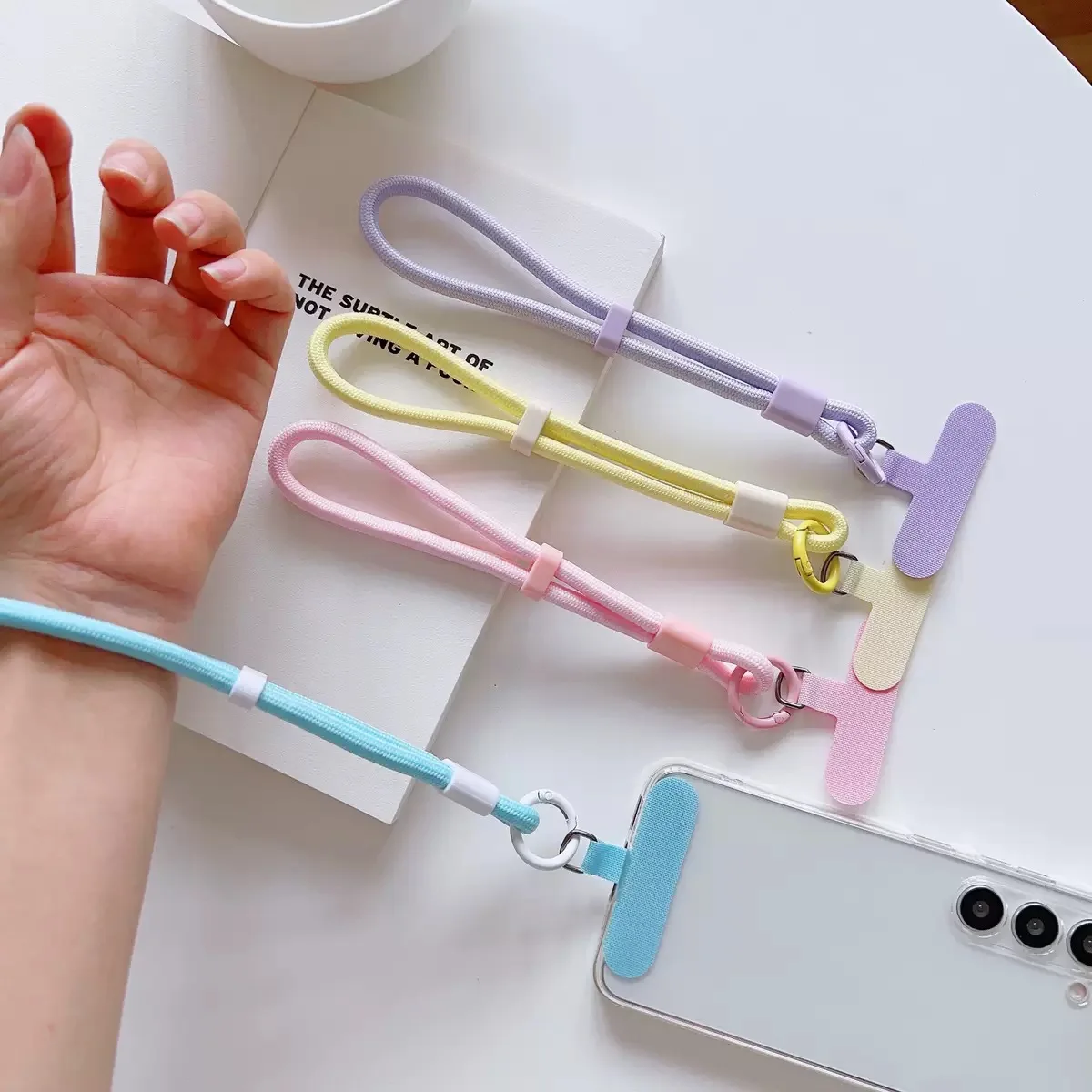 Fashion Candy Color Mobile Pho - Phone Accessories Keychain ulasan dan harga