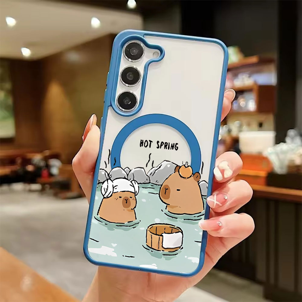 Color Transparent Magnetic Pho - Phone Accessories Samsung ulasan dan harga