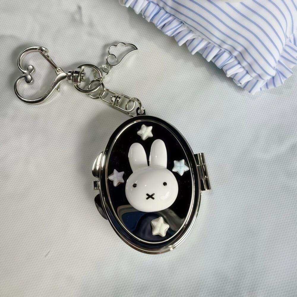 Kawaii Miffy Makeup Mirror Cre - Phone Accessories Keychain ulasan dan harga