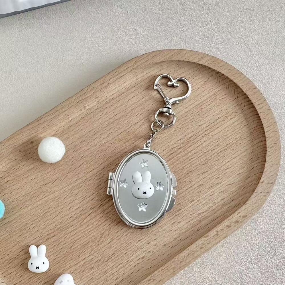 Kawaii Miffy Makeup Mirror Cre - Phone Accessories Keychain ulasan dan harga