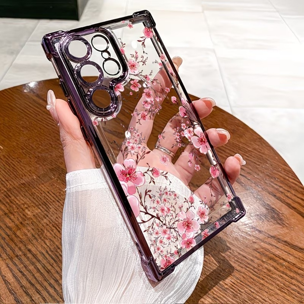 Cherry Blossom Electroplated F - Phone Accessories Samsung ulasan dan harga