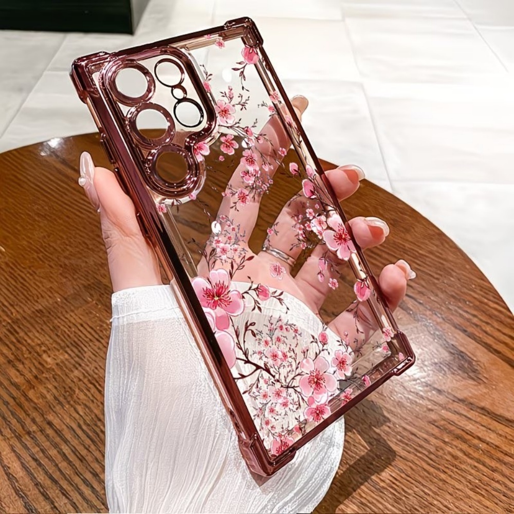 Cherry Blossom Electroplated F - Phone Accessories Samsung ulasan dan harga