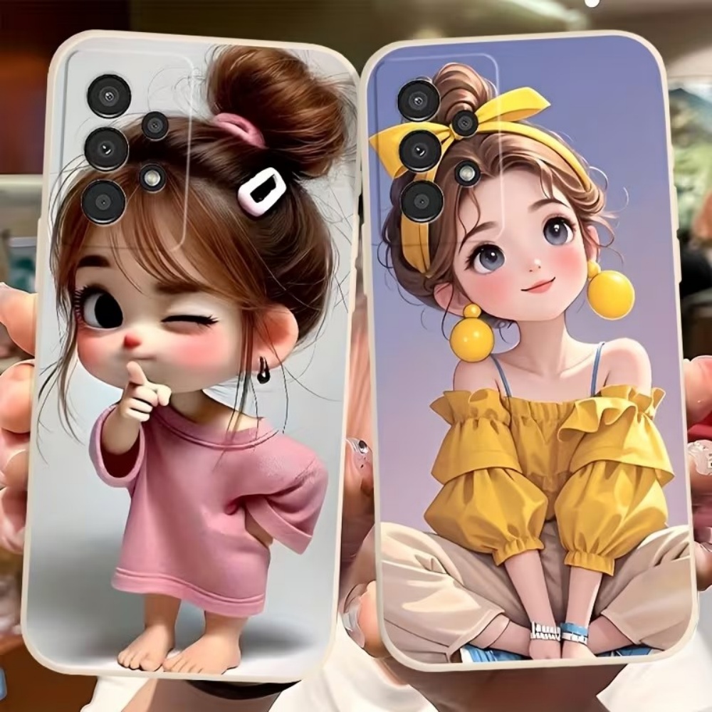 Cute Cartoon Girl Pattern Desi - Phone Accessories Samsung ulasan dan harga