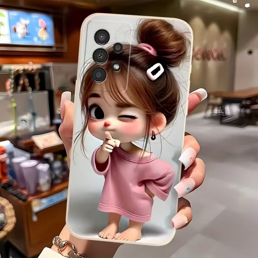Cute Cartoon Girl Pattern Desi - Phone Accessories Samsung ulasan dan harga